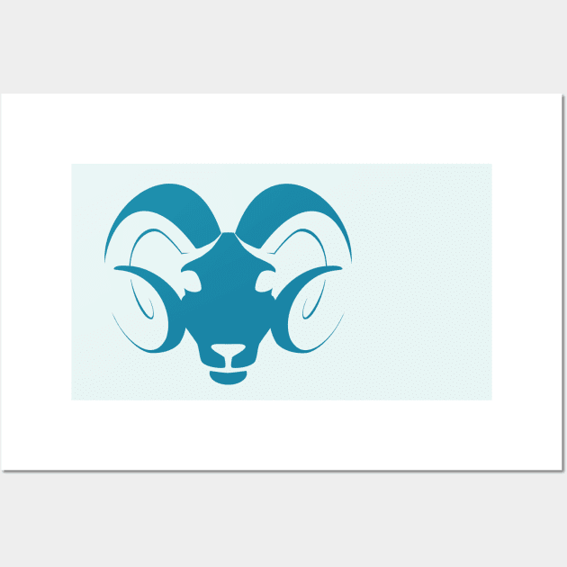 billy goat ikon Wall Art by Kalle